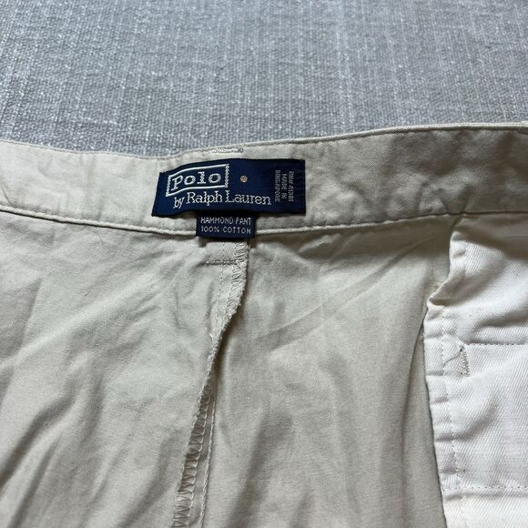 Polo Ralph Lauren Pants Mens 40x32 Beige Hammond Pleated Classic Fit Chino NEW - Picture 3 of 6